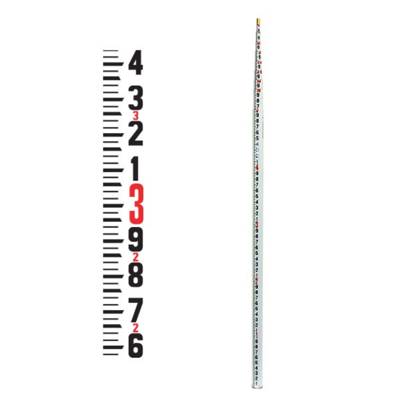 90026 LRPRO 45' Round Fiberglass Level Rod - 10ths