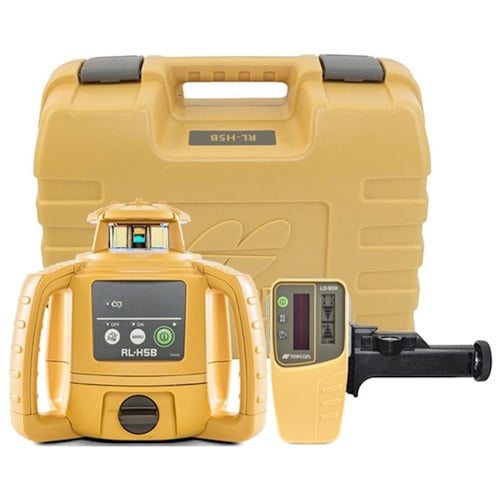 Topcon - RL-H5B DB Horizontal Laser Level (Alkaline) w/ LS-80X Receiver - 1021200-73
