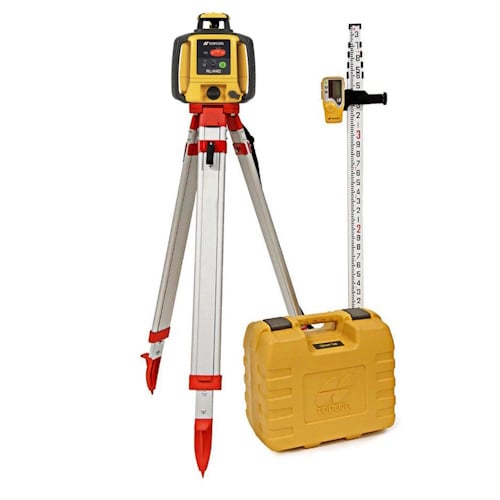Topcon RL-H5A Self-Leveling Laser PS.DB Kit w/ LS-80X Receiver, 13ft Grade Rod 10ths and Tripod  - 1035258-01