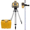 Topcon RL-H5A Self-Leveling Laser PS.RB Kit w/ LS-80X Receiver, Rechargeable Batteries, 13ft Measuring Rod 10ths and Tripod - 1035260-01