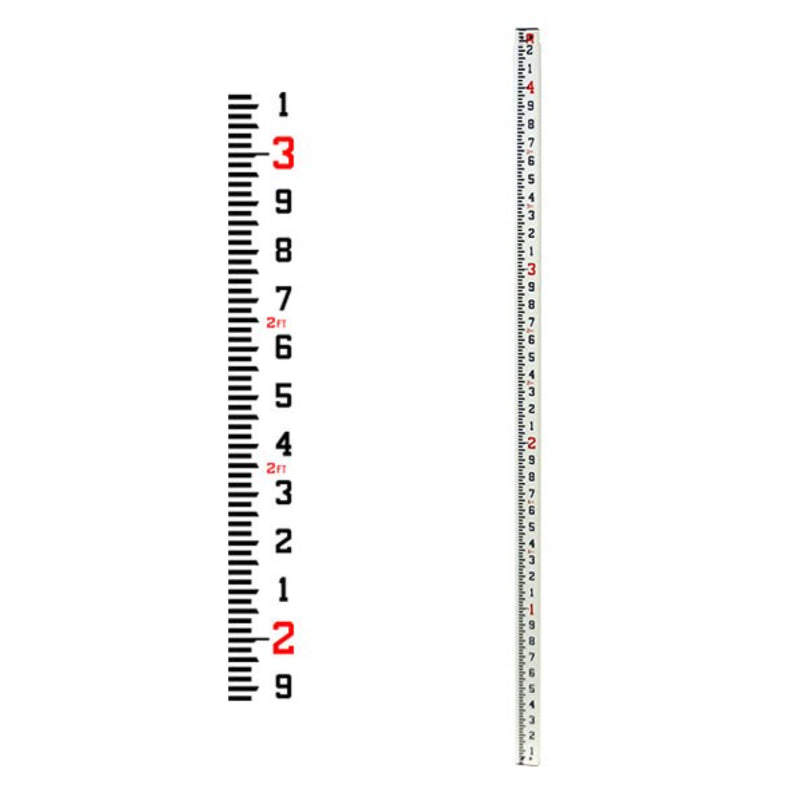 92001 CR08T 8' Fiberglass Level Rod - 10ths