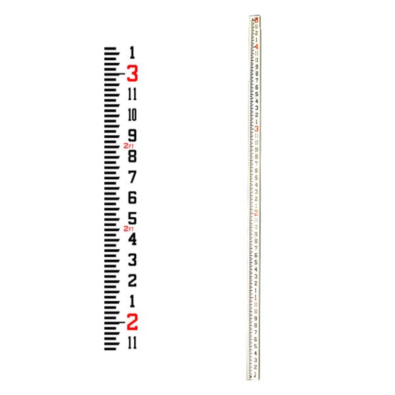 92002 CR08I 8' Fiberglass Level Rod - Inches