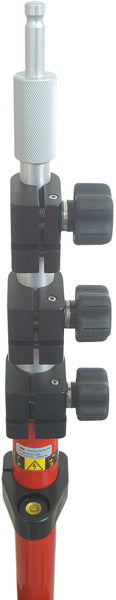 5527-30 4.65m Leica Style Aluminum Prism Pole - Metric