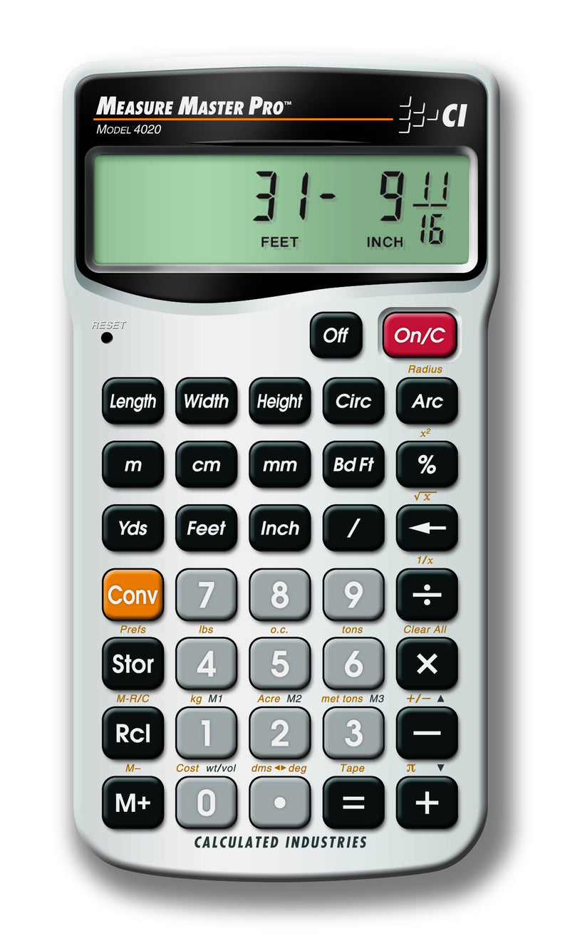 4020 Measure Master PRO Calculator