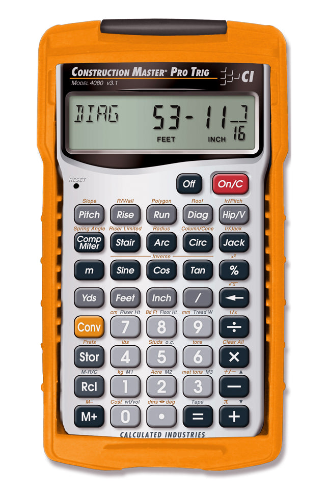 4080 Construction Master PRO TRIG Calculator