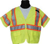 DV-8390-58-FLY 2XL Class 3 Safety Vest - Flo Yellow