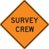 58075 48" Mesh Safety Sign - Survey Crew