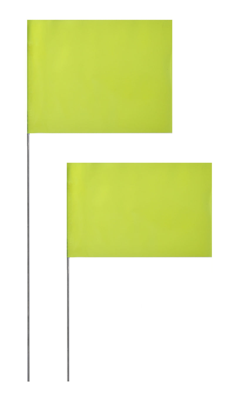 2X3X21 Marking Flags - LIME GLO