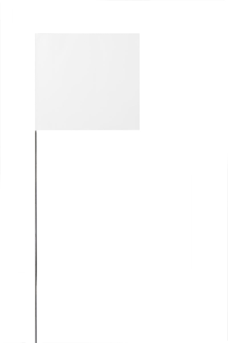 2X3X30 Marking Flags - WHITE