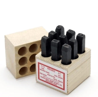 03091 1/8" Number Stamp Set