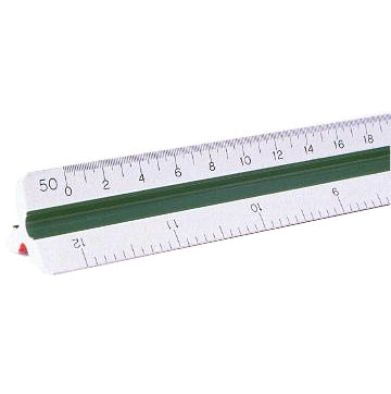 DV 95121PC 12" Engineers Tri-Scale - Color