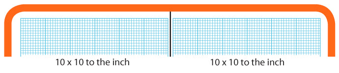 E10X10K Large X-Section Field Book - Grid