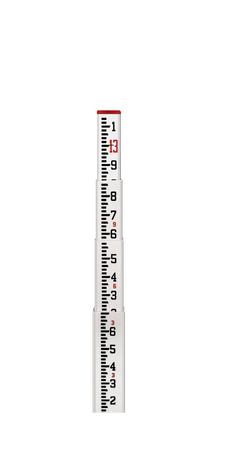 11-SCR13-T 13' Fiberglass Level Rod - 10ths