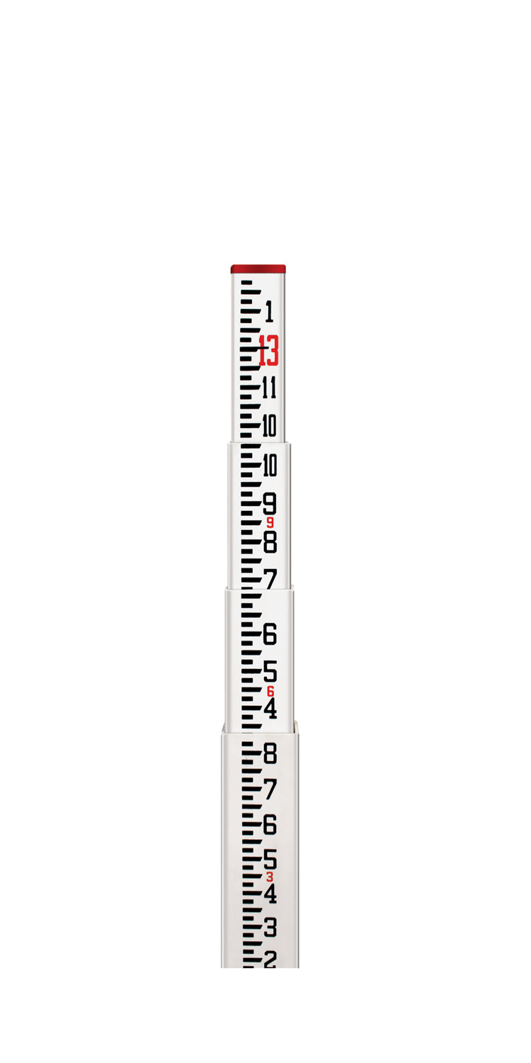 11-SCR13-C 13' Fiberglass Level Rod - Inches