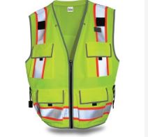 DV 23-550-L2X Survey Safety Vest - 2XL/Lime