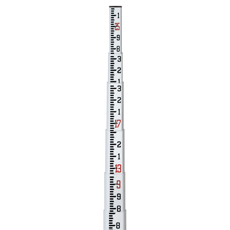 11-SPR25-T 25' Fiberglass Level Rod - 10ths