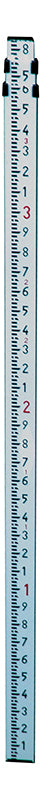 7301-30 9' Aluminum Level Rod - 10ths