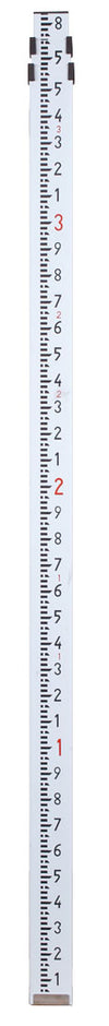 7301-30 9' Aluminum Level Rod - 10ths