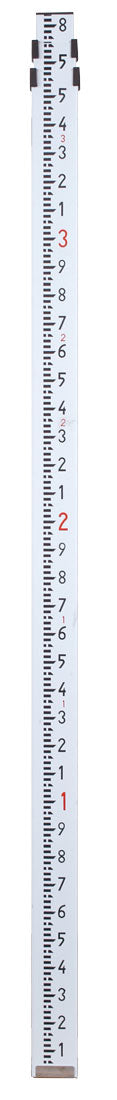 7301-30 9' Aluminum Level Rod - 10ths