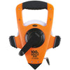 OTRS18M100 100' Fiberglass Tape with Hook - Inches & Metric