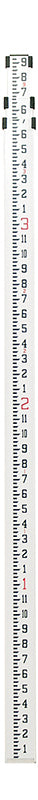7321-30 9' Aluminum Level Rod - Inches