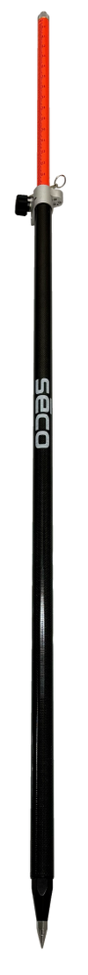 5129-52-FOR 8' HiViz Carbon Fiber Prism Pole - 10ths/Metric