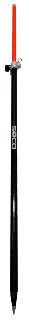 5129-52-FOR 8' HiViz Carbon Fiber Prism Pole - 10ths/Metric