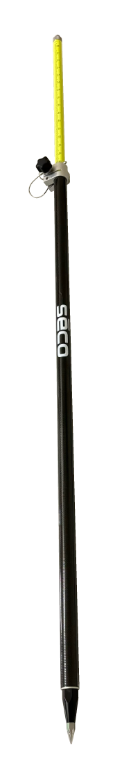 5129-52-FLY 8' HiViz Carbon Fiber Prism Pole - 10ths/Metric
