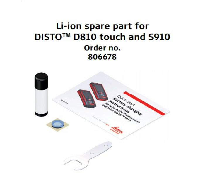 806678 Li-ion rechargeable battery - spare part for Leica DISTO™ D810 touch and S910