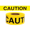 Presco Standard Yellow 2.5 mil CAUTION Barricade Tape 3" x 300' - B3322Y14 (Case of 16 Rolls)