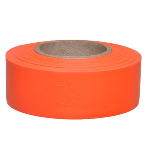 Presco Texas Solid Color Roll Flagging (Dozen Rolls) TXOG - PresGlo Orange