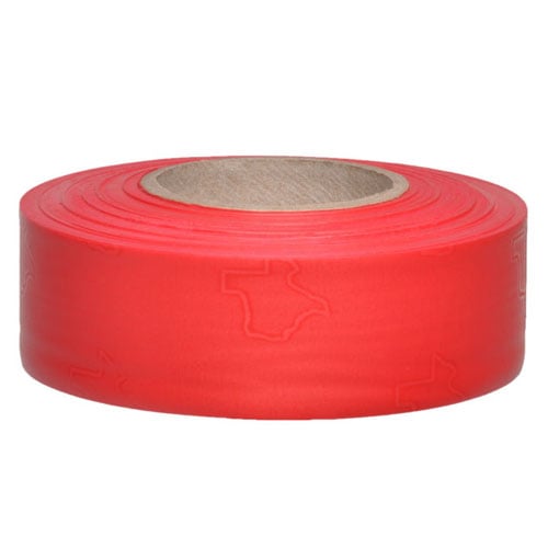 Presco Texas Solid Color Roll Flagging (Dozen Rolls) TXR - Red