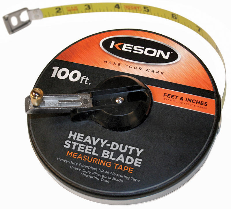 ST10010 100' Nylon Coated Steel Tape - 10ths