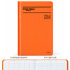 Titan Tools Field Book 7" x 4", 6 Vertical Columns & 4x4 per Inch, Orange - TTD2452